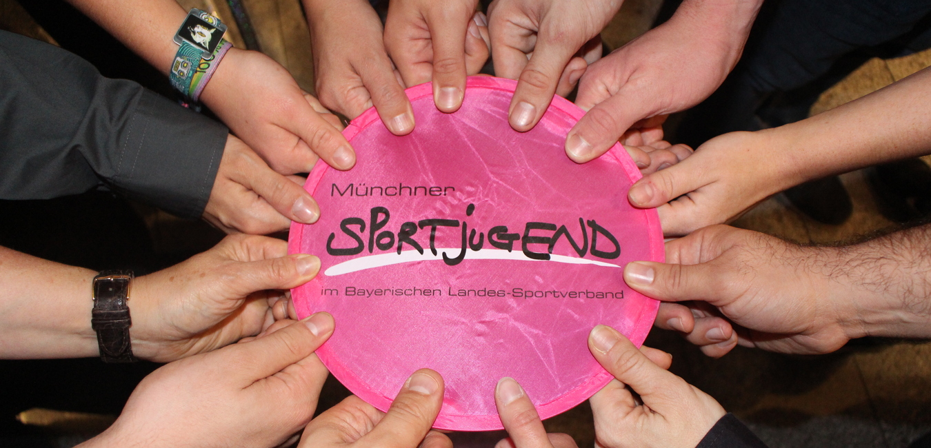 Frisbeescheibe mit MSJ-Logo